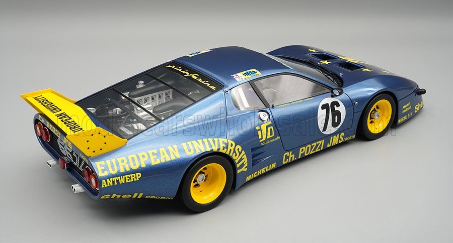 Tecnomodel テクノモデル 1/18 ミニカー レジン プロポーションモデル 1980年ルマン24時間 フェラーリ FERRARI - 512BB LM 4.9L TEAM CHARLES POZZI JMS RACING No.76 24h LE MANS 1980 PIERRE DIEUDONNE - JEAN XHENCEVAL - HERVE REGOUT