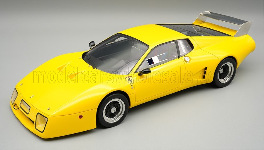 Other - Tecnomodel テクノモデル 1/18 ミニカー レジン プロポーションモデル 1979年モデル フェラーリ FERRARI - 512BB LM PRESS VERSION 1979 イエロー