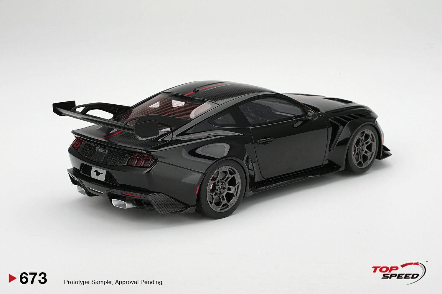 Top Speed 1/18 ミニカー レジン プロポーションモデル 2025年モデル フォード FORD USA - MUSTANG GTD COUPE 2025 Shadow Black ブラック 2
