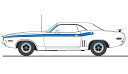 ACME 1/18 ミニカー ダイキャストモデル 1971年モデル ダッジ DODGE CHALLENGER R/T 1971 ホワイト・ブルーストライプ
