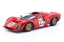 Werk83 1/18 ミニカー ダイキャストモデル 1967年デイトナ24時間 優勝モデル フェラーリ FERRARI - 330P4 4.0L V12 SPIDER TEAM FERRARI SPA SEFAC No.23 WINNER 24h DAYTONA 1967 LORENZO BANDINI - CHRIS AMON