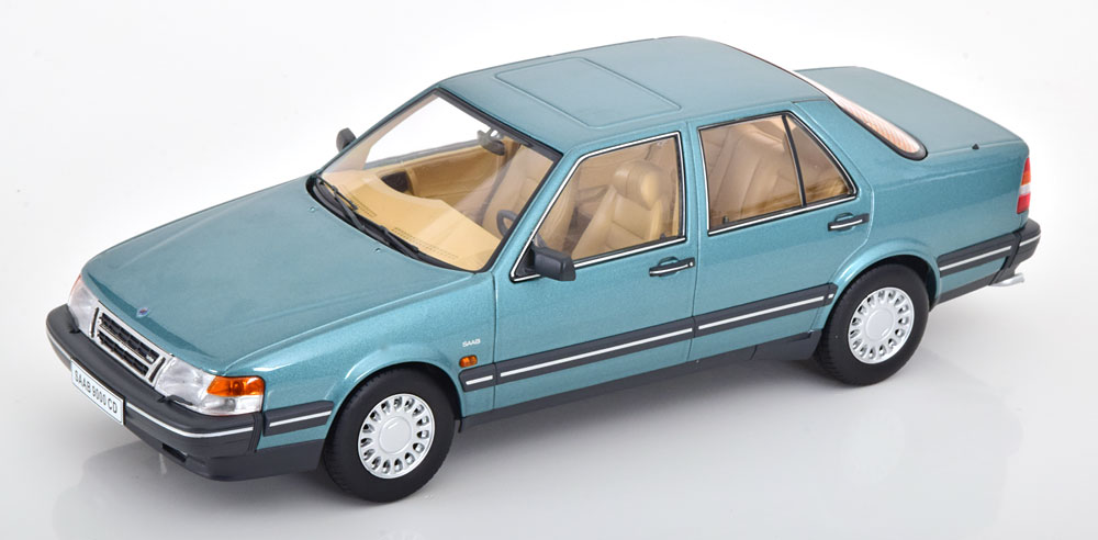 Triple9 1/18 ミニカー ダイキャストモデル 1990年モデル サーブ Saab 9000 CD Turbo year 1990 グリーンメタリック