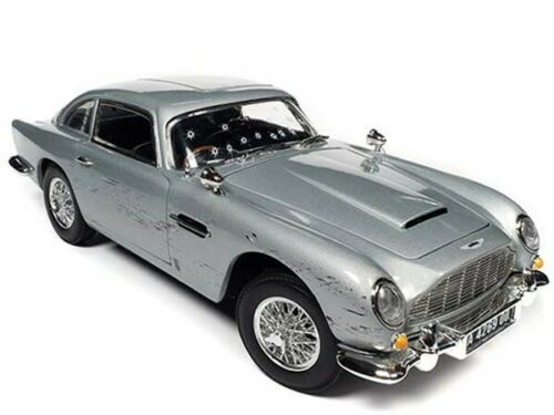 Autoworld オートワールド 1/18 ミニカー ダイキャストモデル 007 James Bond 1965年モデル アストンマーチン Aston Martin DB5 Coupe (No Time to Die) Silver Birch シルバー 弾丸跡仕様