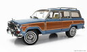 DD Models 1/18 ミニカー ダイキャストモデル 1989年モデル ジープ JEEP - GRAND WAGONEER 1989 - LIGHT BLUE MET WOOD ライトブルー・ウッドパネル