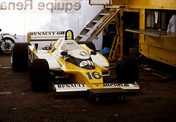 GP Replicas 1/18 ミニカー レジン プロポーションモデル 1979年フランスGP 最速ラップタイム 第3位 ルノー RENAULT - F1 RS10 TEAM RENAULT ELF No.16 FASTEST LAP 3rd FRENCH GP 1979 RENE ARNOUX ルネ・アルヌー ドライバーフィギュア付き