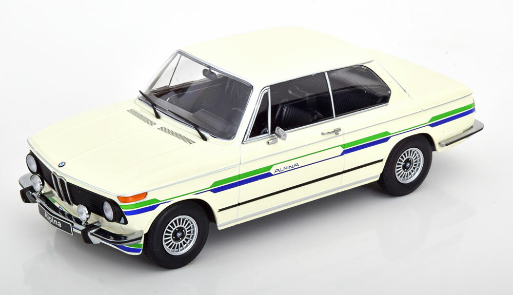 BMW - KK Scale 1/18 ミニカー ダイキャストモデル 1970年モデル BMW - 2002 ALPINA 1974 ホワイト