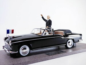 Pantheon 1/18 ミニカー レジン プロポーションモデル 1955年モデル シトロエン CITROEN 15-6 LANDAULET CHAPRON CABRIOLET PRESIDENTIELLE 1955 - PERSONAL CAR PRESIDENT WITH CHARLES DE GAULLE AND DRIVER FIGURES シャルル・ド・ゴール大統領とドライバーフィギュア付き