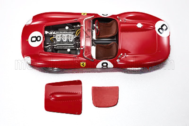 Topmarques トップマルケス 1/18 ミニカー レジン プロポーションモデル 1957年ルマン24時間 フェラーリ FERRARI - 315S SPIDER TEAM SCUDERIA FERRARI No.8 24h LE MANS 1957 LEWIS EVANS - MARTINO SEVERI