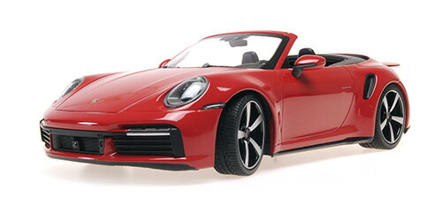 Rakuten - Minichamps ミニチャンプス 1/18 ミニカー ダイキャストモデル 2020年モデル ポルシェ PORSCHE - 911 992 TURBO S CABRIOLET OPEN 2020 レッド