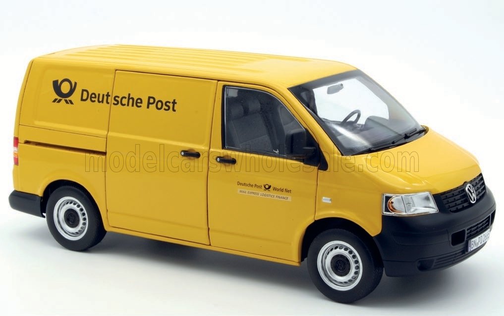 Volkswagen - Norev ノレヴ 1/18 ミニカー ダイキャストモデル 2003年モデル フォルクスワーゲン VOLKSWAGEN - T5 VAN TRANSPORTER POST 2003 郵便車両