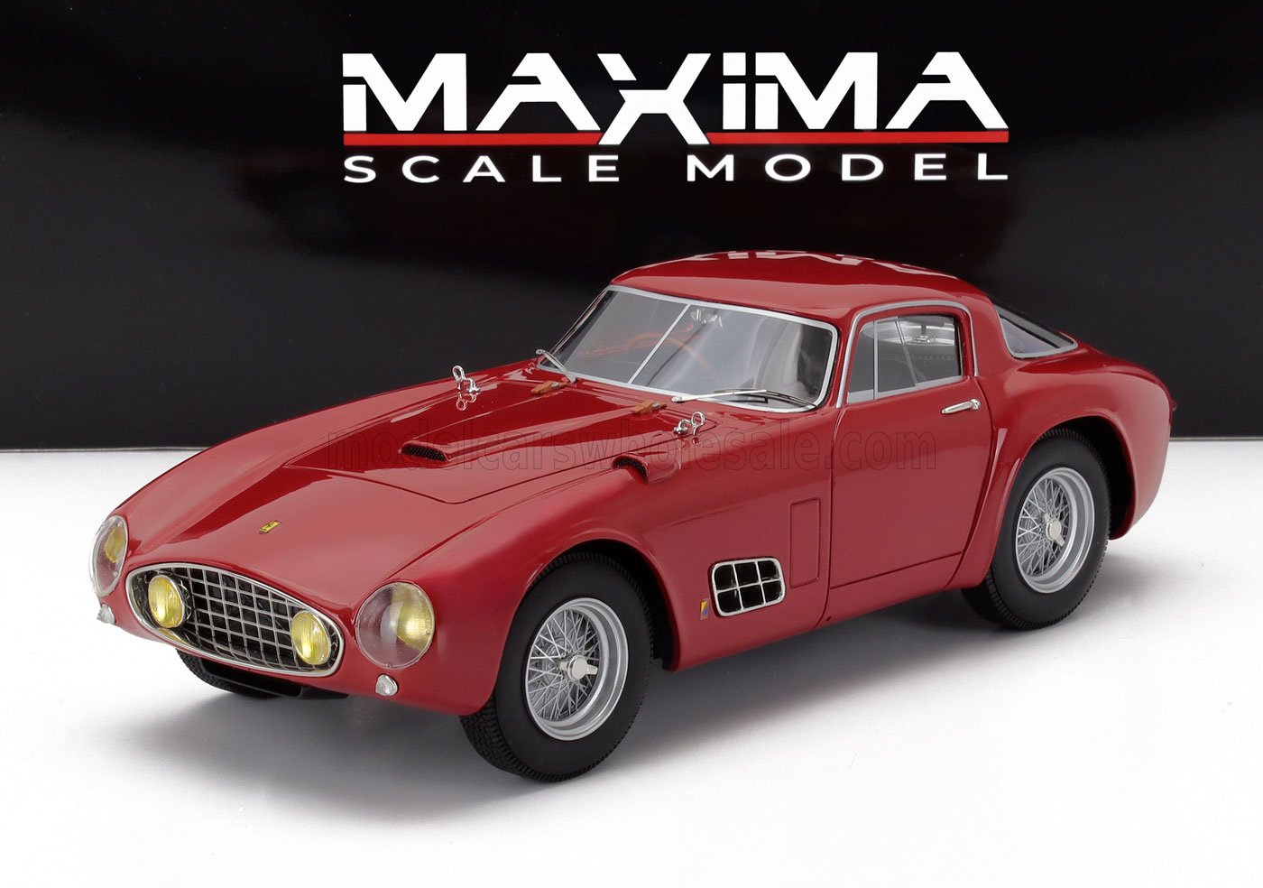 日本未発売モデル Maxima 1/18 ミニカー レジン プロポーションモデル 1955年モデル フェラーリ FERRARI 410S BERLINETTA BY SCAGLIETTI sn0594CM 1955 レッド