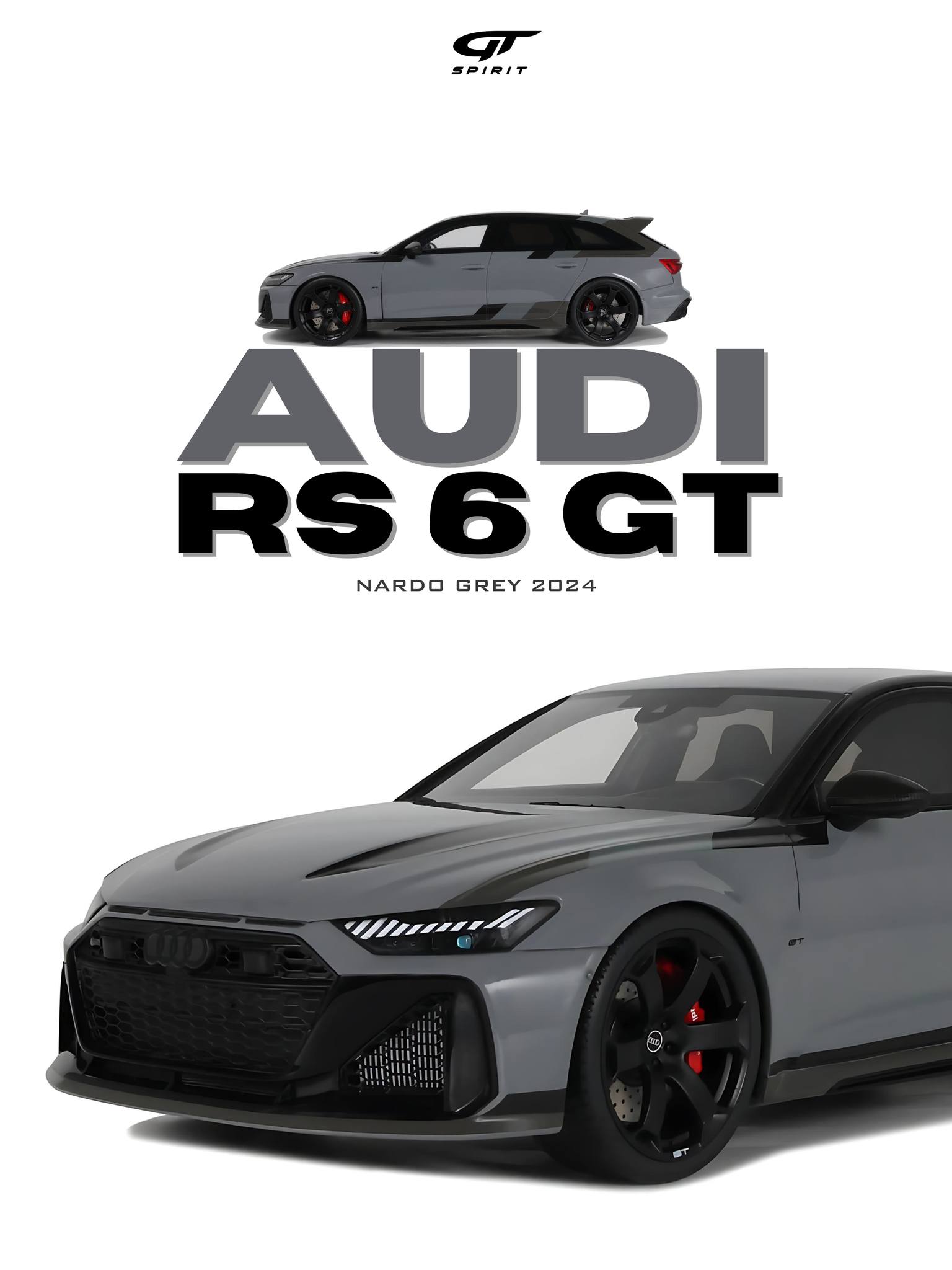 GT Spirit gts965 1/18 ミニカー レジン プロポーションモデル 2024年モデル アウディAudi RS 6 GT 2024 DAYTONA GREY グレー