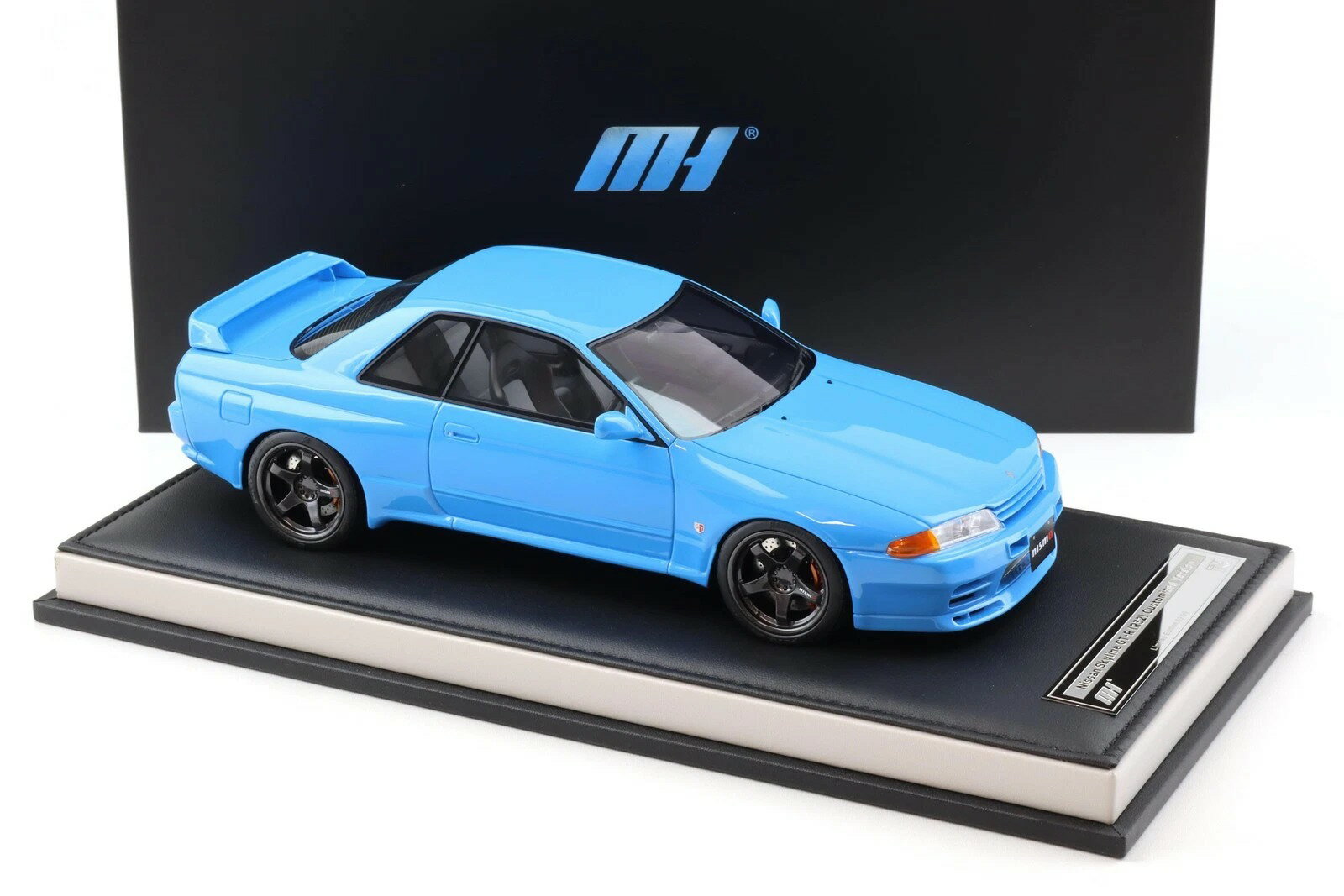 MotorHelix モーターヘリックス 1/18 ミニカー レジン プロポーションモデル 1989年モデル 日産 NISSAN - SKYLINE GT-R (R32) COUPE CUSTOMIZED VERSION 1989 Cyan Blue ブルー