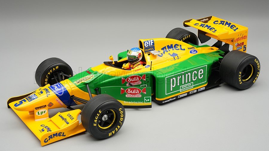 Rakuten - Tecnomodel テクノモデル 1/18 ミニカー レジン プロポーションモデル 1993年ハンガリーGP ベネトン BENETTON - F1 B193B TEAM BENETTON FORD No.5 HUNGARIAN GP 1993 MICHAEL SCHUMACHER ミカエル・シューマッハ ドライバーフィギュア付き