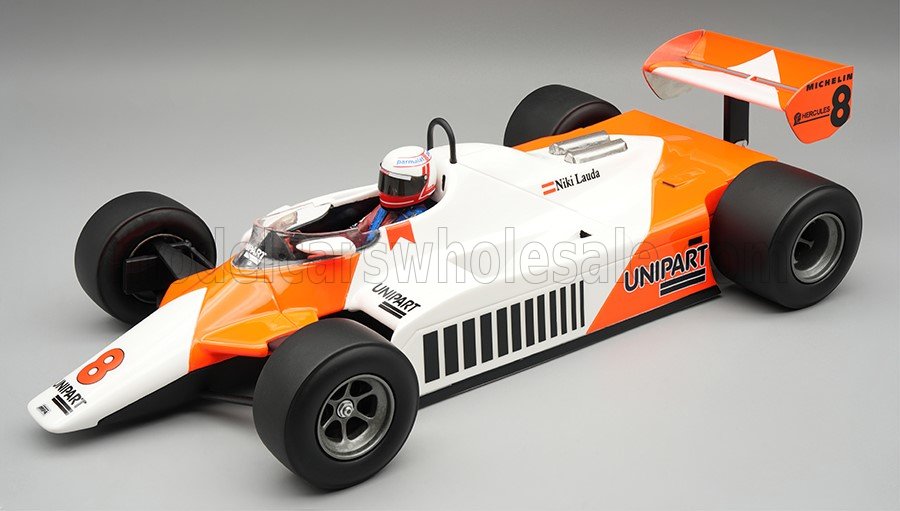 Tecnomodel テクノモデル 1/18 ミニカー レジン プロポーションモデル 1982年英国GP 優勝モデル マクラーレン McLAREN - F1 MP4/1B FORD COSWORTH No.8 WINNER BRITISH GP 1982 NIKI LAUDA ニキ・ラウダ ドライバーフィギュア付き