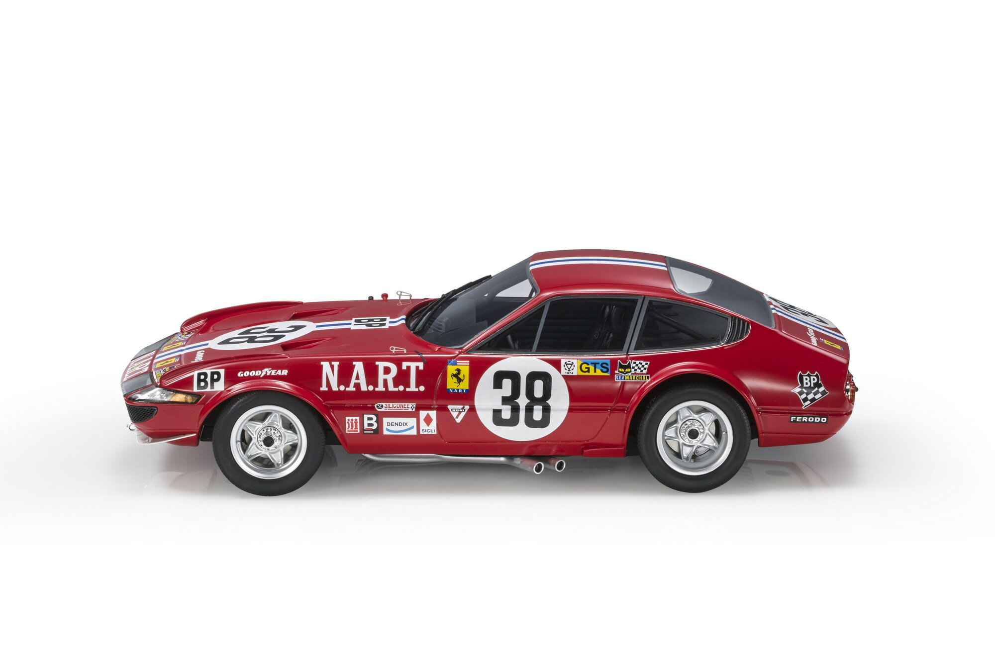 TopMarques1/18ミニカーレジンプロポーションモデル1972年ルマン24時間フェラーリ365GTB/4DAYTONA4.4LV12TEAMCHARLESPOZZINo.39J.C.ANDRUET