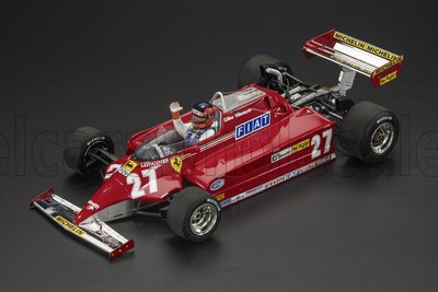 GP Replicas 1/18 レジン・プロポーションモデル 1981年モナコGP フェラーリ FERRARI - F1 126CK No.27 WINNER MONACO GP (with pilot figure ドライバーフィギュア付き) 1981 G.VILLENEUVE