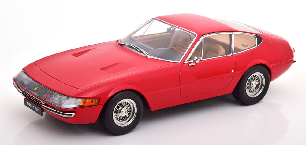 Rakuten - KK Scale 1/18 ミニカー ダイキャストモデル 1969年モデル フェラーリ FERRARI 365 GTB/4 Daytona Coupe レッド