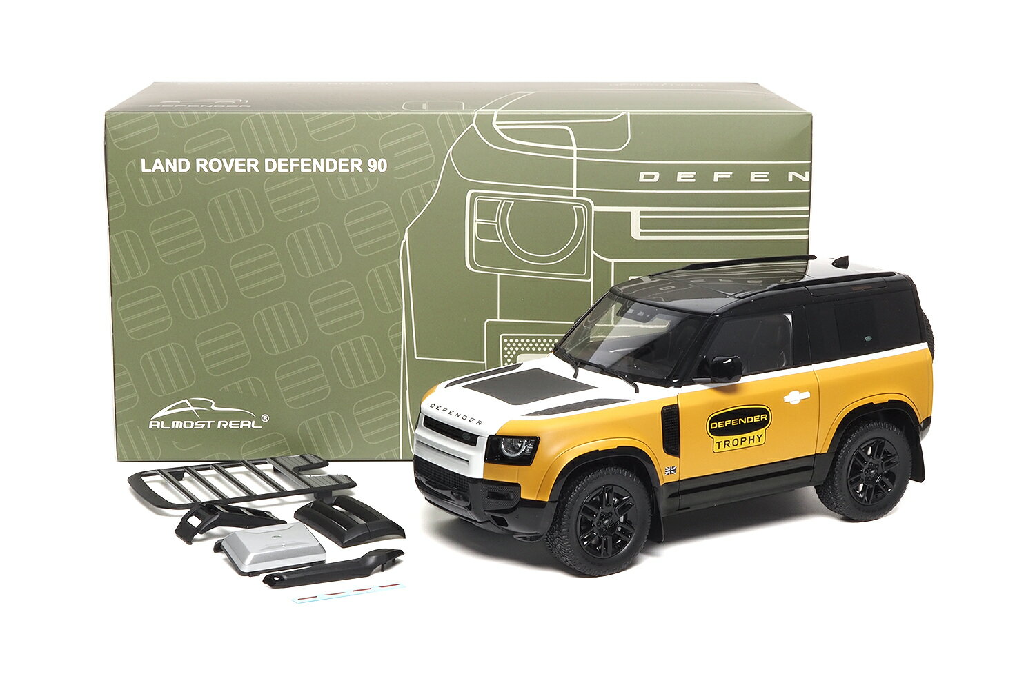 Rakuten - Almost Real 1/18 ミニカー ダイキャストモデル 2023年モデル ランドローバー LAND ROVER - NEW DEFENDER 90 TROPHY EDITION 2023