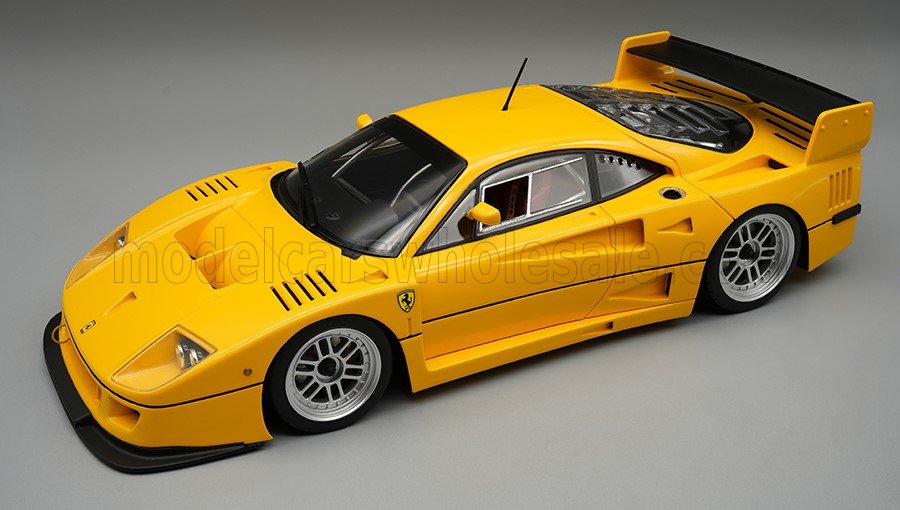 Tecnomodel テクノモデル 1/18 ミニカー レジン プロポーションモデル 1996年モデル フェラーリ FERRARI - F40 LM PRESS VERSION 1996 - BBS SILVER WHEELS - GIALLO MODENA イエロー