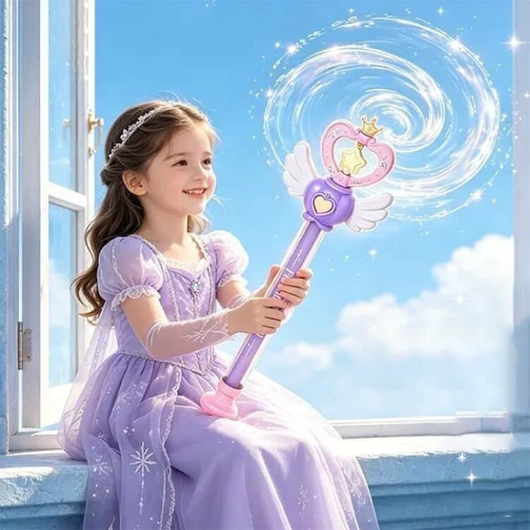 du-mit楽天市場店の子供 魔法ステッキ キッズ 水鉄砲 おもちゃ ウォーターガン 海 軽量 女の子 夏休み プール 水鉄砲 川遊び 屋外遊び プリンセスデザイン かわいい 手動ポンプ式 水遊び 玩具 誕生日 プレゼント ギフト 幼児｜アングル2