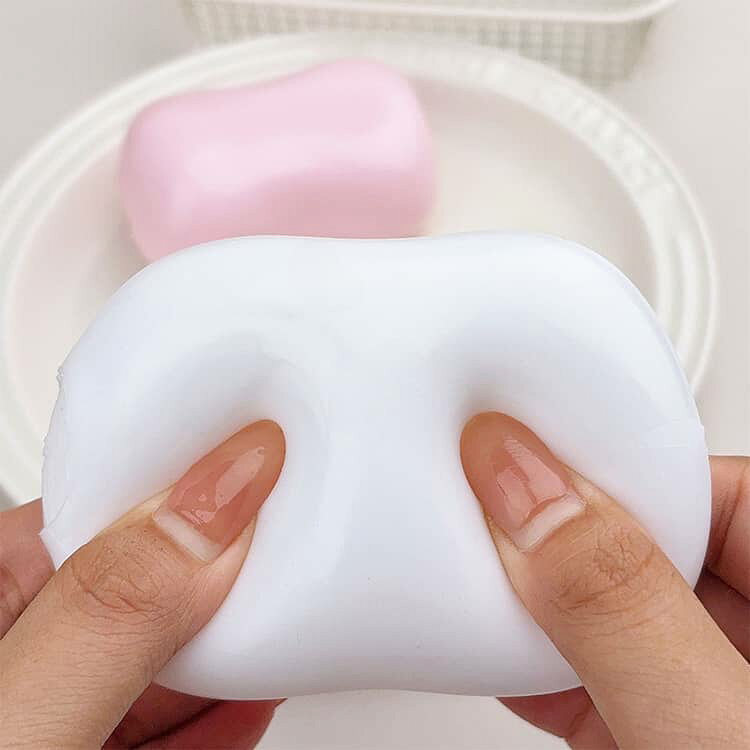石鹸 癒しグッズ スクイーズ おもちゃ やわらかい もちもち ぷにぷに 握るおもちゃ せっけん スクイーズ玩具 低反発 ストレス解消グッズ 手のひらサイズ かわいい スクイーズ 面白い おもしろ雑貨 子供 大人 プレゼント du-mit-10007600 du-mit楽天市場店 サンプル画像2
