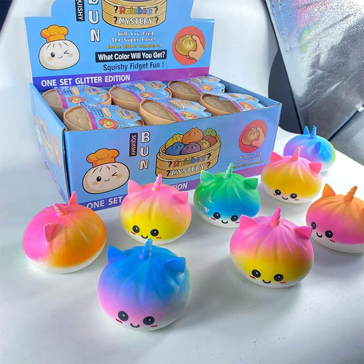 4個入り 選べる6種 もちもち ストレス 玩具 dumpling 肉まん squishy 4個入り 解消 水感 低反発 柔らかい 握る玩具 知育 景品 餃子型 高反発 スクイーズ 子供 大人兼用 ミステリー餃子スクイーズボックス 中華まん ユニコーン du-mit-10010495 du-mit楽天市場店 サンプル画像2