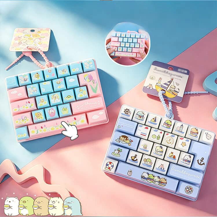 キーホルダー 26キー キーリング ミニキーボード キーボード クリックトイ キーチェーン付き SNSで話題 クリック ASMR ストレス解消 指先遊び SNSで話題 カラフル バッグチャーム ミニキーボード おもちゃ 携帯便利 大人 子供 プレゼント ギフト du-mit-10010664 du-mit楽天市場店 サンプル画像3