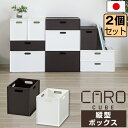 【セット特価】収納ボックス インナーボックス カロキューブ 縦型≪同色2個セット≫ボックス マット 組み合わせ 積み重ね 可能 スタッキング 日本製 JEJアステージ