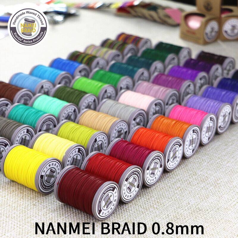 【手縫い・アクセサリー用】NANMEI braid ポリエステル編み組み丸糸 0.8mm/40m巻き 全65色（601～630）..