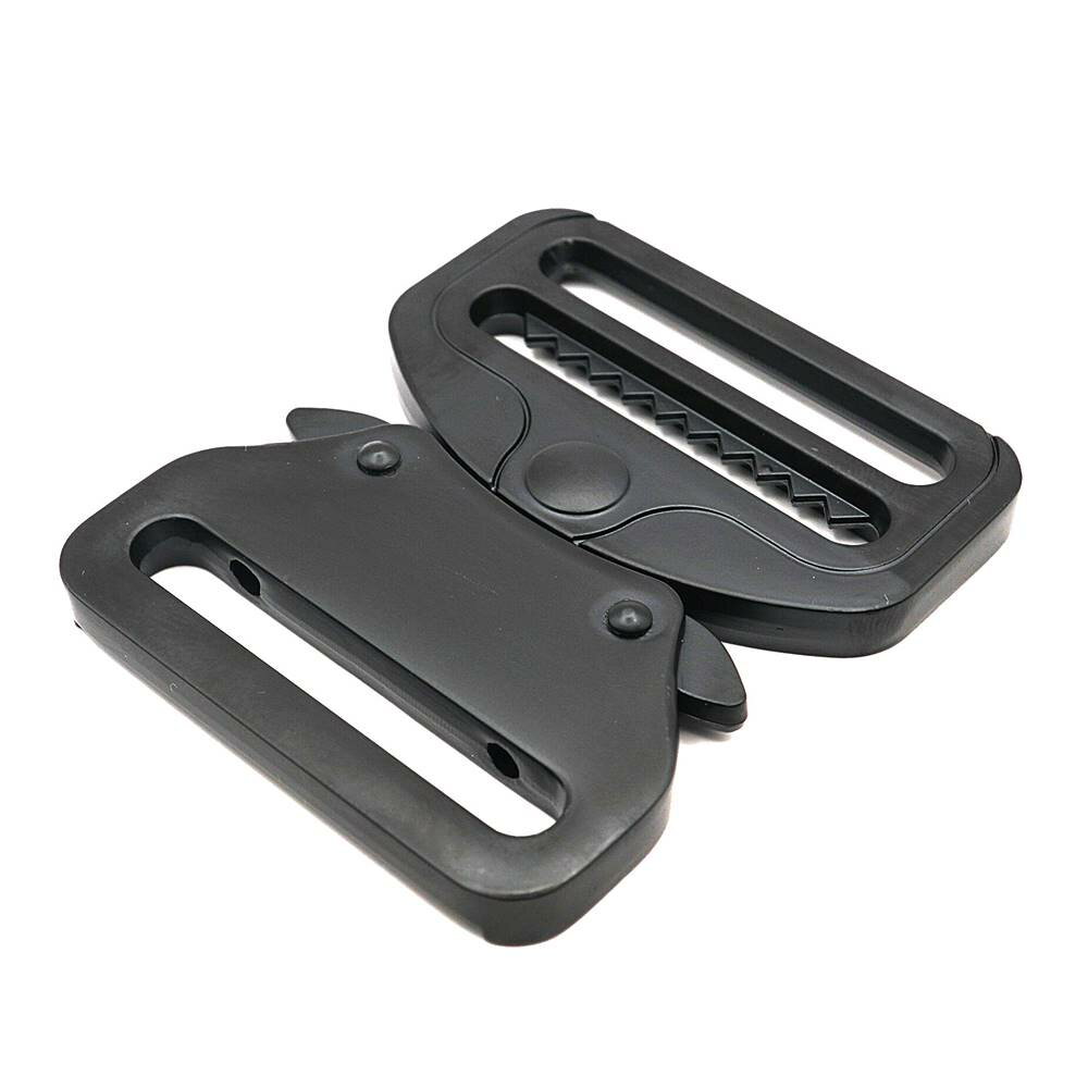 金属バックル ダール（つや消しブラック）20mm・25mm・40mm・50mm 1個入り レザークラフト D-02