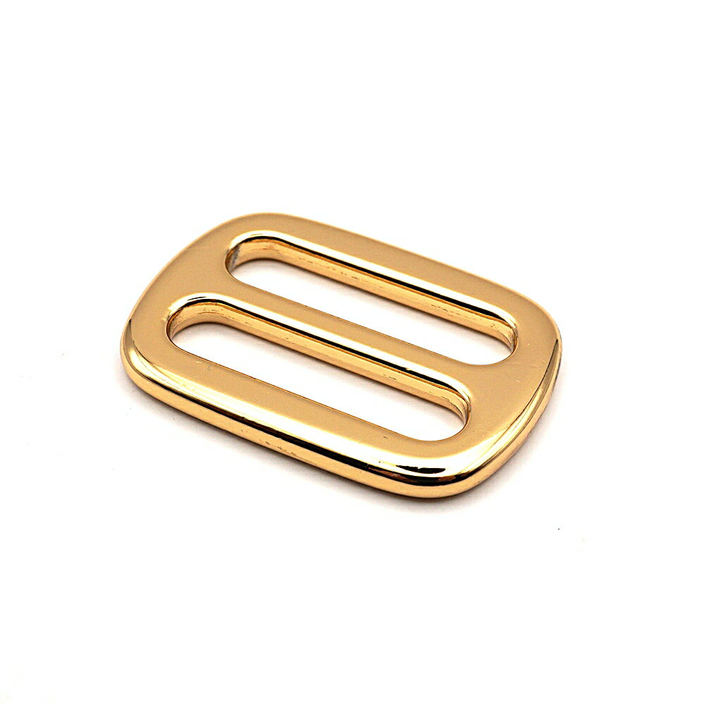 ダイキャストコキカン（丸） ゴールド（本金） 25mm・30mm・40mm 全3サイズ 2個入り 鏡面仕上げ 送りカン リュックカン