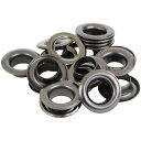 ハトメ No.28 黒ニッケル 20個入り 内径約12mm