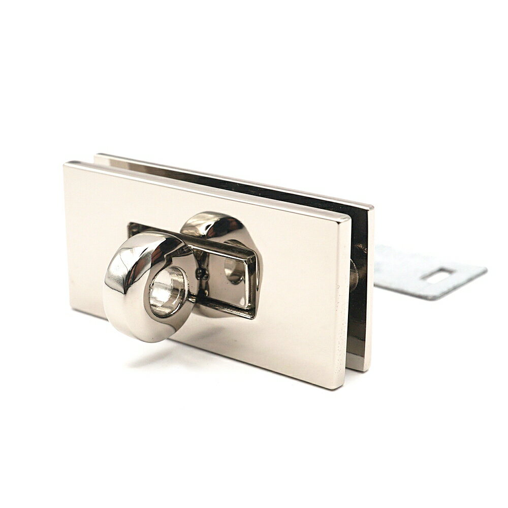 長角型ヒネリ大 ニッケル 1個入り レザークラフト 鏡面仕上げ