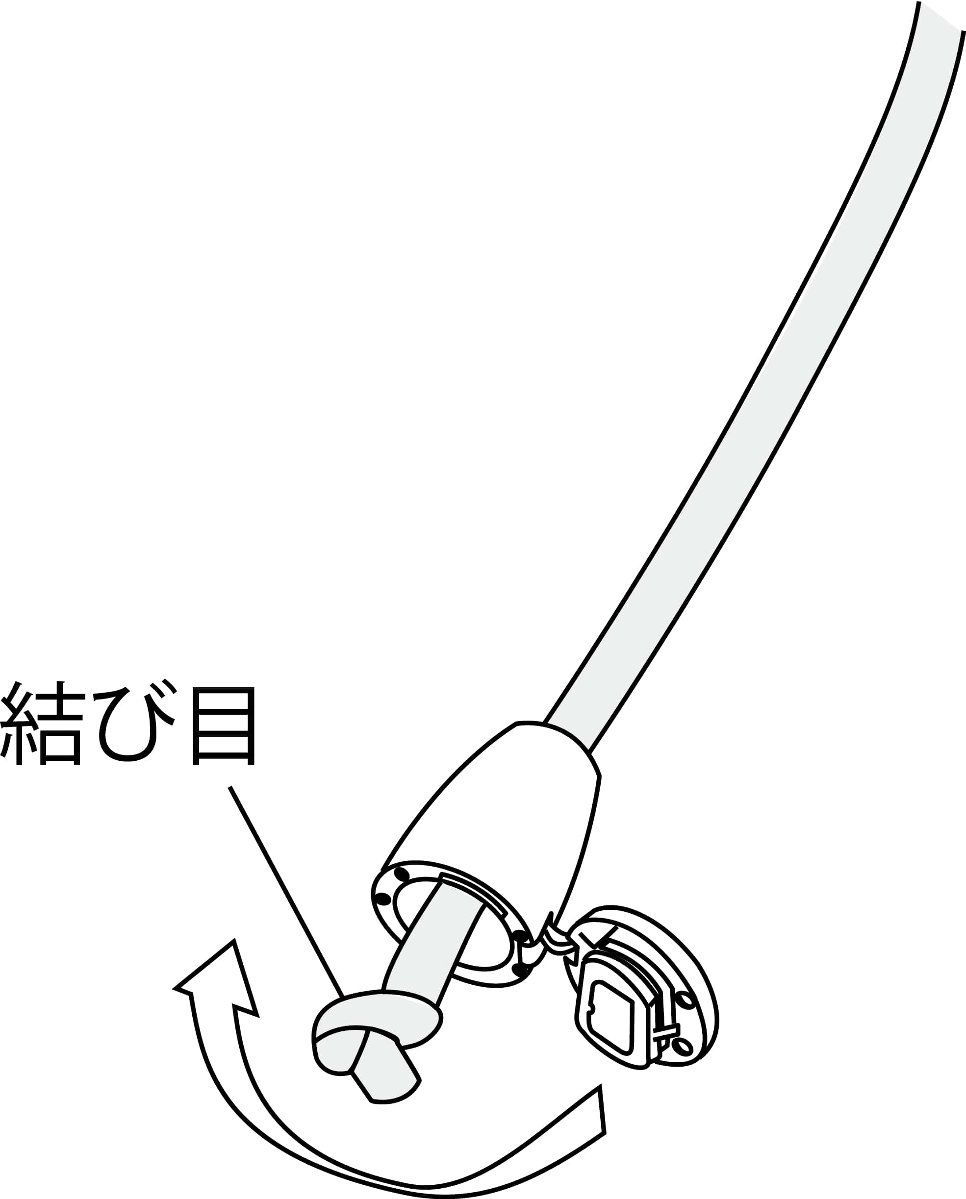 ニフコ コードエンド CS1 3mm紐用 NIFCO プラパーツ H-4 dubro-works-10002663 レザークラフトドゥブロ サンプル画像3