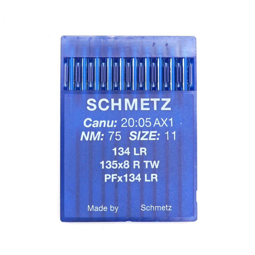 シュメッツ針 134LR（太軸・短） 斜め菱針 10本入り 工業用ミシン針 ドイツ製 SCHMETZ