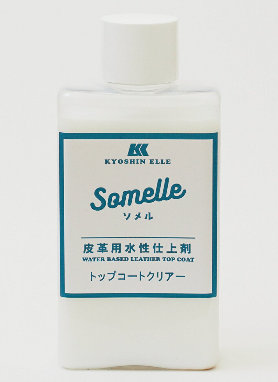 【新商品】水性染料 somelle（ソメル）用トップコート /仕上げ剤 色止め 耐水効果 協進エル 革の染色 染料 タンニン鞣し