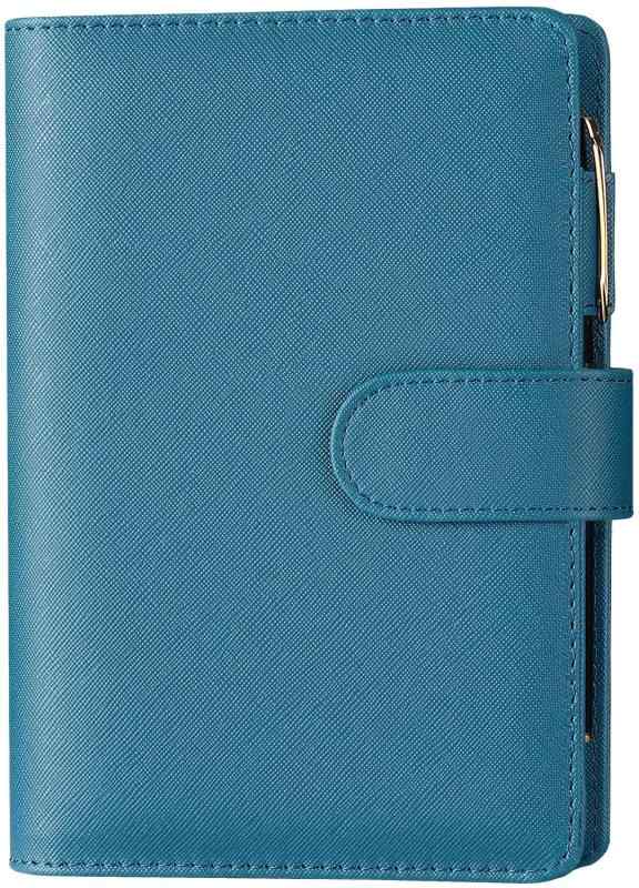 【RIHUA】 システム手帳 バイブルサイズ 手帳 革 6穴リング スケジュール帳 カバー リフィル付き メモ帳 カード収納 ノート システム手帳 手帳カバー ビジネス手帳 ルーズリーフ手帳 聖書サ