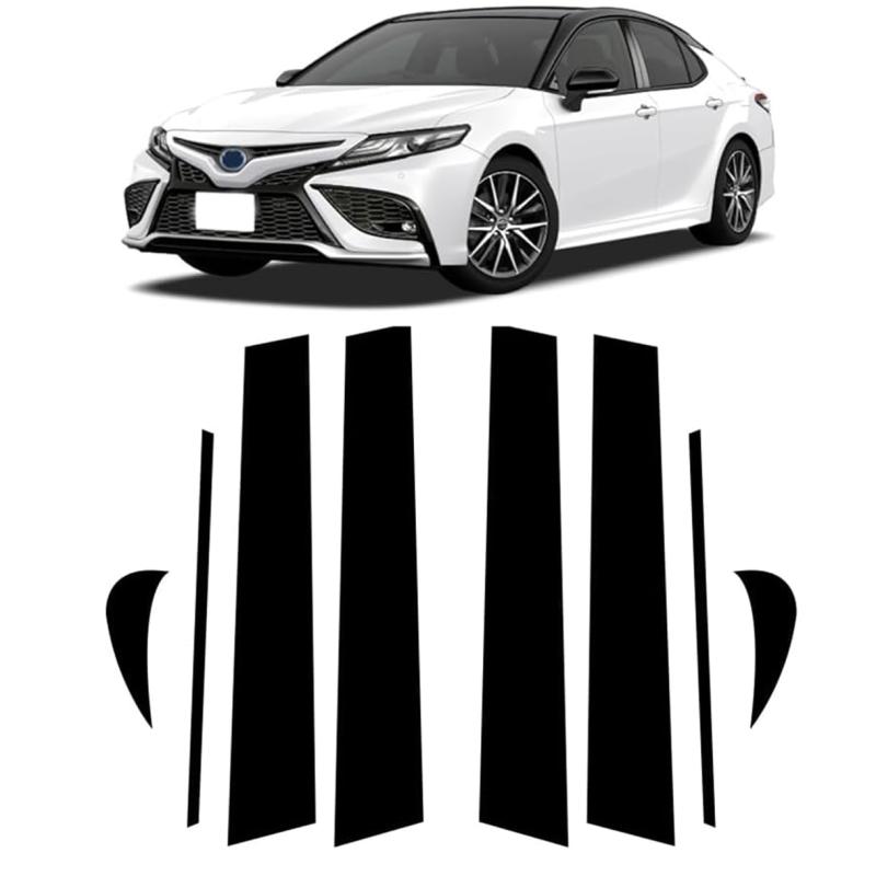 トヨタ 専用設計 カムリ 70系 10代目 (2017年7月-現行) 適合 ピラーガーニッシュ Bピラー 純正サイドバ..