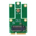 M.2(NGFF)→mini PCI express変換 WiFi+Bluetooth WLAN 無線LANカードなど モジュール用変換アダプタ Key A(2)