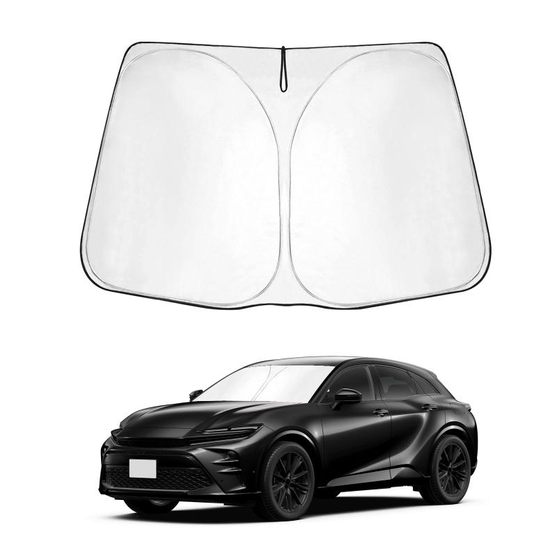 SHAOHAO 新型 トヨタ クラウン スポーツ 車用サンシェード UVカット 日焼け防止 断熱 crown Sports 内装パーツ カーサンシェード 折りたたみ 高密度生地 簡単着脱 インテリア 車種専用設計 遮光フ