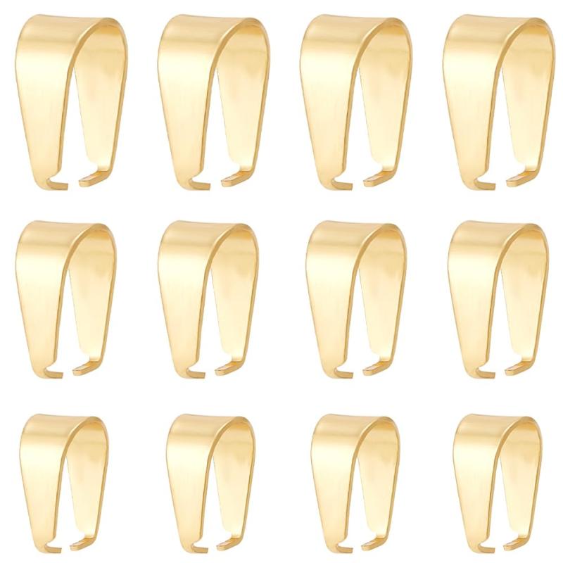 SUNNYCLUE 120個3種 ステンレス バチカン ピンチベール 金色 スナップオンベイル ピンチベイル ピンチクラスプ クリップクラスプベイル ネックレス...