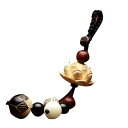 misaki 携帯ストラップ ペンダント かわいい 蓮 菩提 チャーム キーホルダーバッグ 財布 携帯 吊り飾り物 (黄楊)
