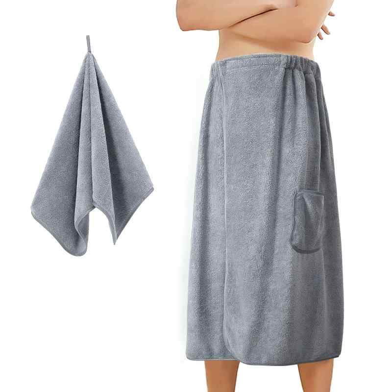 ラップタオル 大人用 巻きタオル プールタオル メンズ 速乾 大判 バスローブ 柔らかい バスタオル ビー..