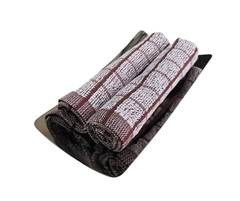 おしぼり（ハンドタオル） 業務用 おしぼりタオル 茶色 小格子 70匁 120枚セット