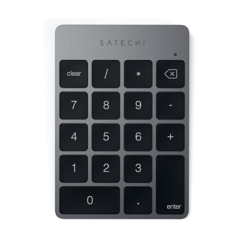 SATECHI Slim アルミ Bluetooth キーパッド 18キー、US 配列、Micro USB 充電式、MacBook Air &amp; Pr..