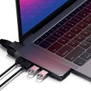 Satechi イーサネット USB-C Proハブ (スペースグレイ) 4K HDMI, パススルーPD充電, USB3.0ポート, SDカードスロット, LAN (MacBookPro/ Air2018以降対応)(2)