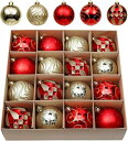 Valery Madelyn クリスマス オーナメント クリスマス ボール 北欧風 大きめ 豪華 8cm 16個入りセット クリスマス 飾り クリスマス ツリー 飾り 飾り付け クリスマス 装飾 クリスマス ボール オーナ