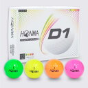 本間ゴルフ(HONMA) D1ボール 1ダース(12個) BT2001L MC (レインボー/FF/Men's)