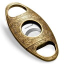 CIGARLOONGシガーカッターステンレススチールブロンズ刻印ダブルカットブレードシガーギロチン(カラー:ゴールド1)(3)